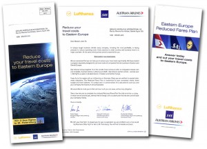 B to B mail met een aanbod rond speciale tarieven voor Oost Europese bestemmingen.